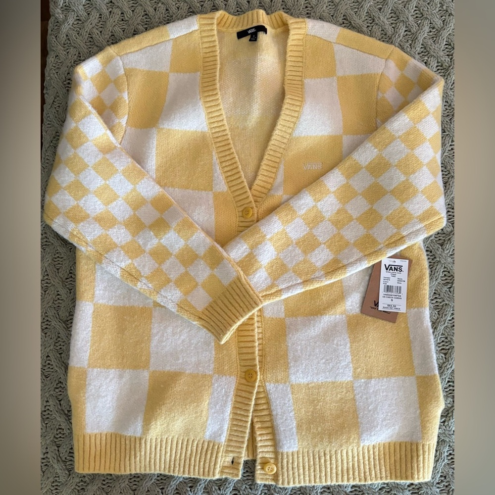 Vans Checkered Print Cardigan